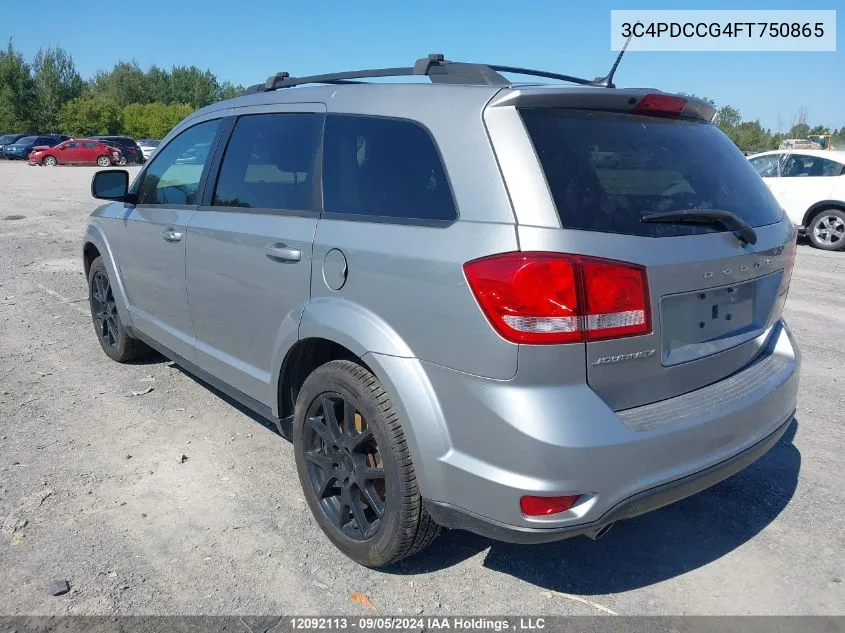 3C4PDCCG4FT750865 2015 Dodge Journey Sxt