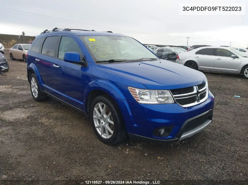 2015 Dodge Journey R/T VIN: 3C4PDDFG9FT522023 Lot: 12110527