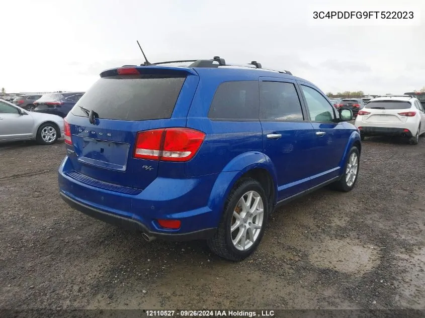 2015 Dodge Journey R/T VIN: 3C4PDDFG9FT522023 Lot: 12110527