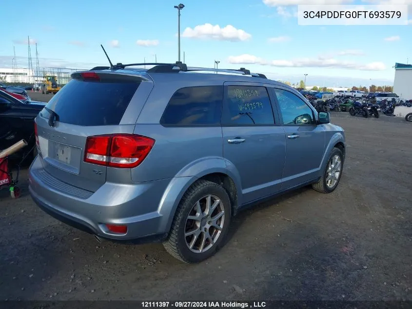 2015 Dodge Journey R/T VIN: 3C4PDDFG0FT693579 Lot: 12111397