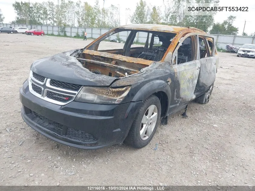 3C4PDCAB5FT553422 2015 Dodge Journey Cvp/Se Plus