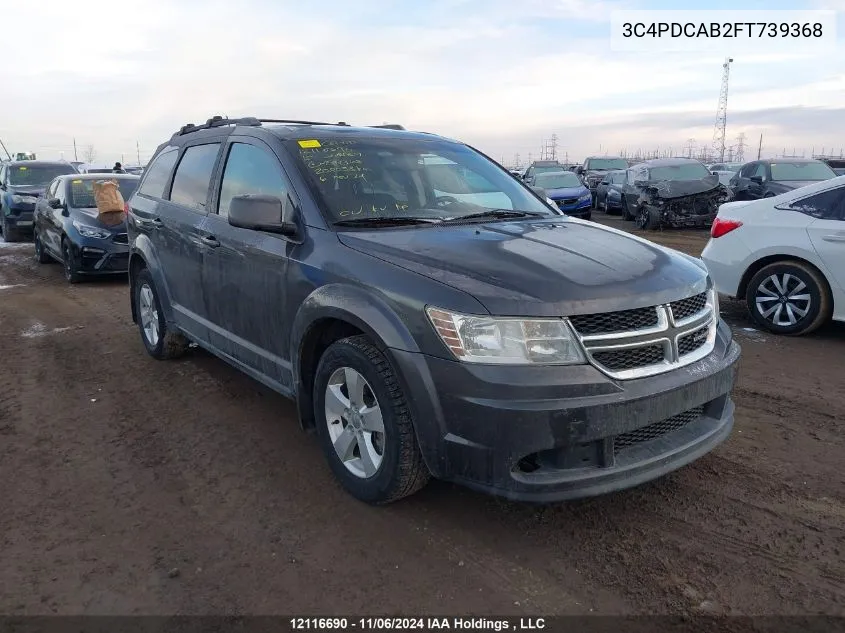 2015 Dodge Journey Cvp/Se Plus VIN: 3C4PDCAB2FT739368 Lot: 12116690