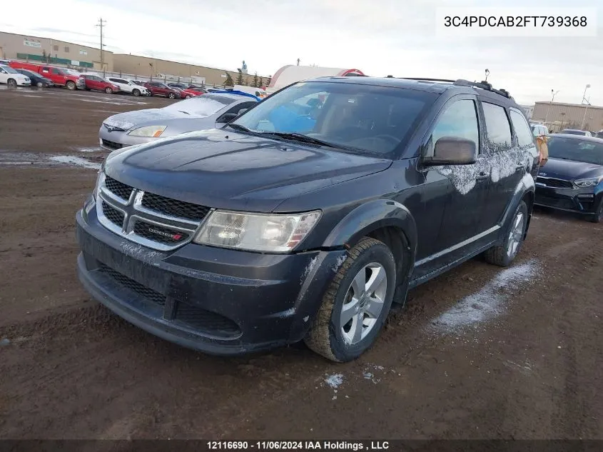 2015 Dodge Journey Cvp/Se Plus VIN: 3C4PDCAB2FT739368 Lot: 12116690