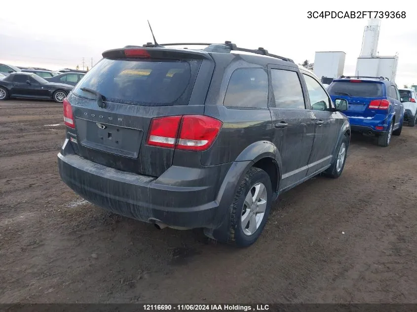 2015 Dodge Journey Cvp/Se Plus VIN: 3C4PDCAB2FT739368 Lot: 12116690