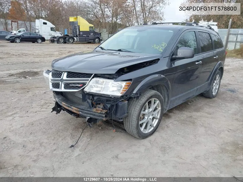 2015 Dodge Journey R/T VIN: 3C4PDDFG1FT578800 Lot: 12129607