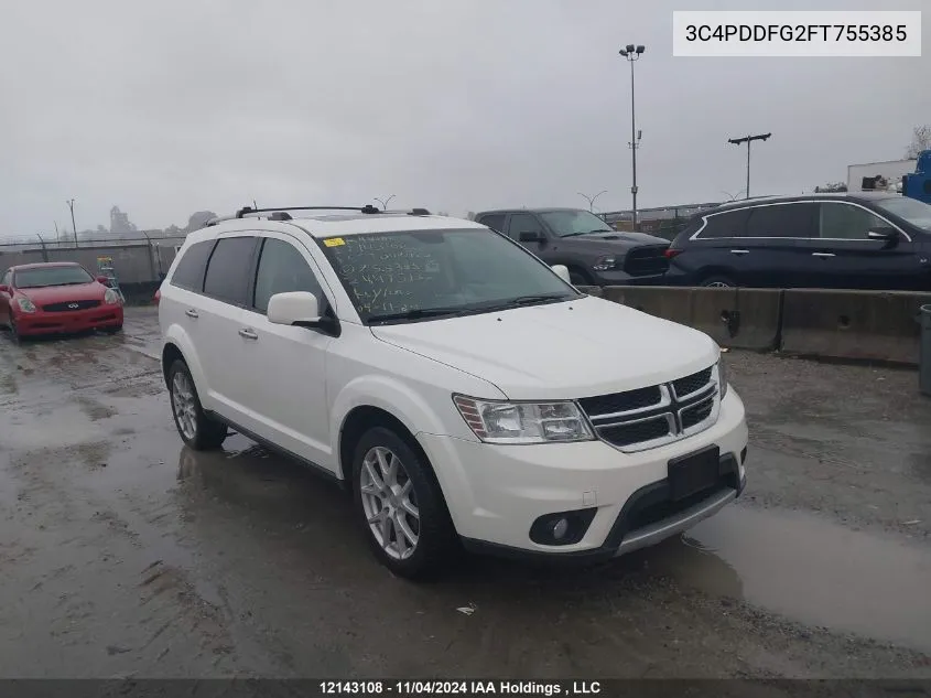 2015 Dodge Journey R/T VIN: 3C4PDDFG2FT755385 Lot: 12143108