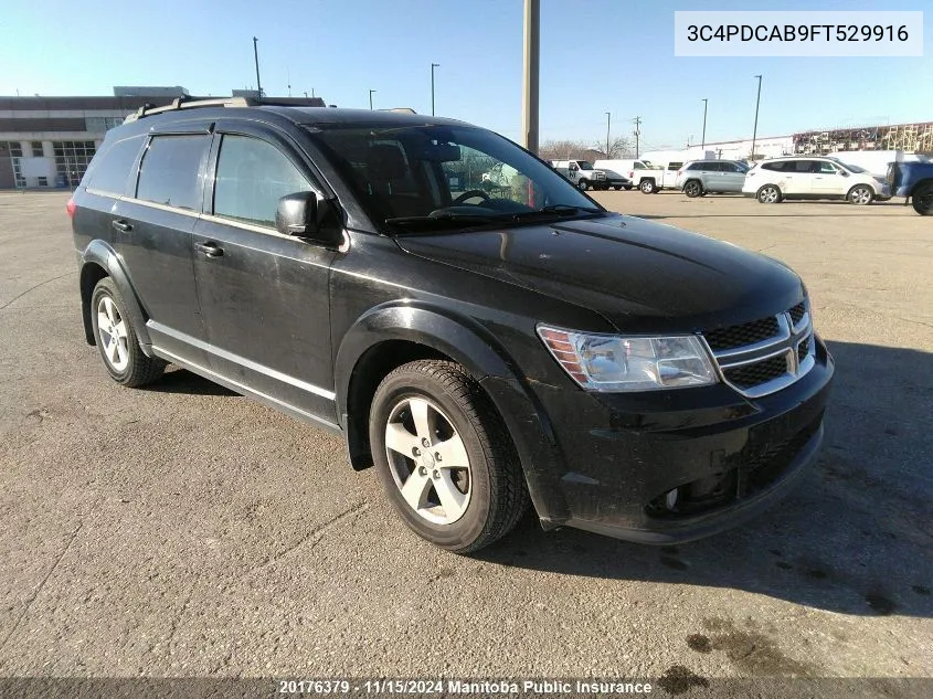 2015 Dodge Journey Se VIN: 3C4PDCAB9FT529916 Lot: 20176379