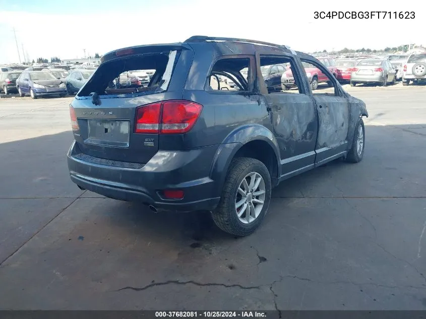 2015 Dodge Journey Sxt VIN: 3C4PDCBG3FT711623 Lot: 37682081