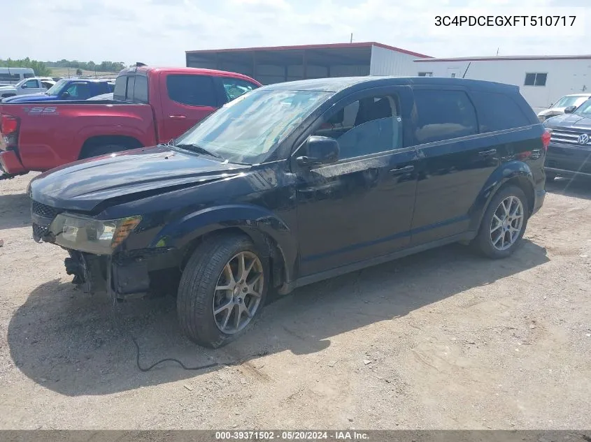 2015 Dodge Journey R/T VIN: 3C4PDCEGXFT510717 Lot: 39371502