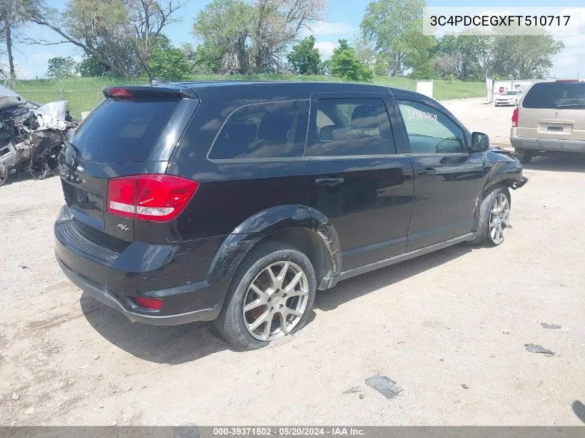 2015 Dodge Journey R/T VIN: 3C4PDCEGXFT510717 Lot: 39371502