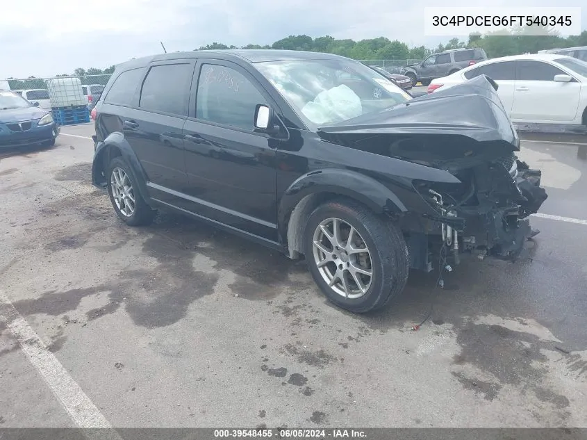 2015 Dodge Journey R/T VIN: 3C4PDCEG6FT540345 Lot: 39548455