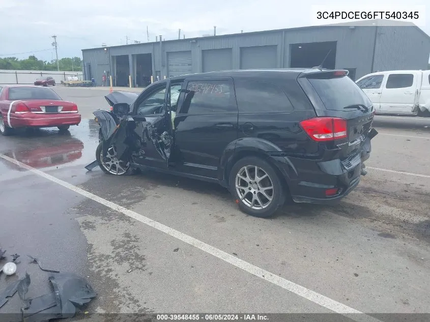 2015 Dodge Journey R/T VIN: 3C4PDCEG6FT540345 Lot: 39548455