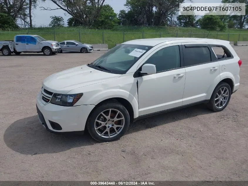 2015 Dodge Journey R/T VIN: 3C4PDDEG7FT607105 Lot: 39643448