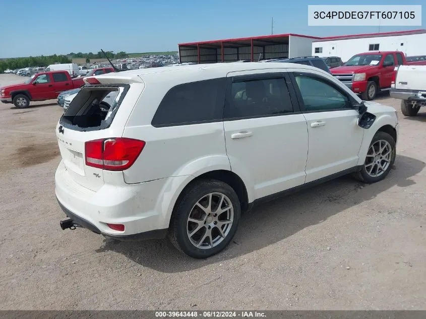 2015 Dodge Journey R/T VIN: 3C4PDDEG7FT607105 Lot: 39643448