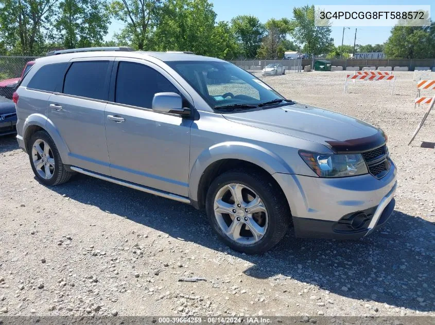 2015 Dodge Journey Crossroad VIN: 3C4PDCGG8FT588572 Lot: 39664259