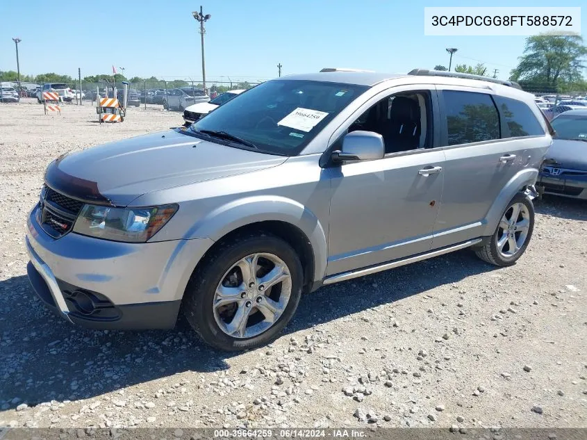 2015 Dodge Journey Crossroad VIN: 3C4PDCGG8FT588572 Lot: 39664259