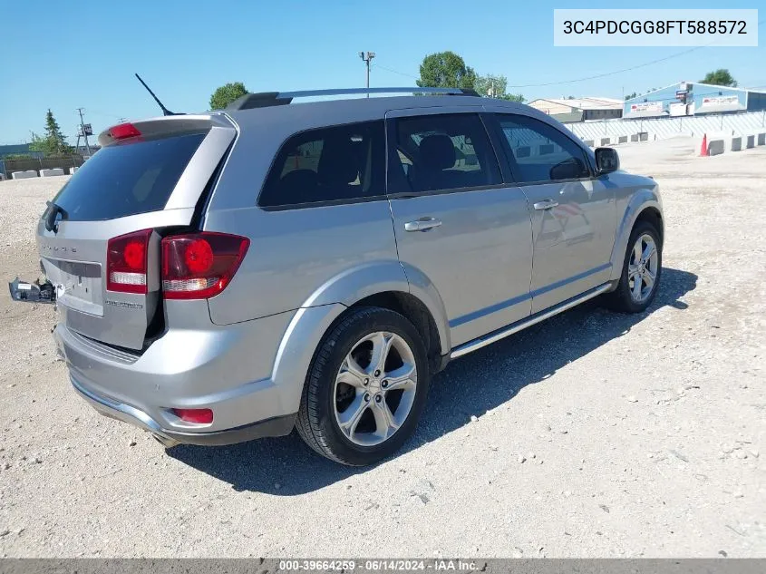 2015 Dodge Journey Crossroad VIN: 3C4PDCGG8FT588572 Lot: 39664259