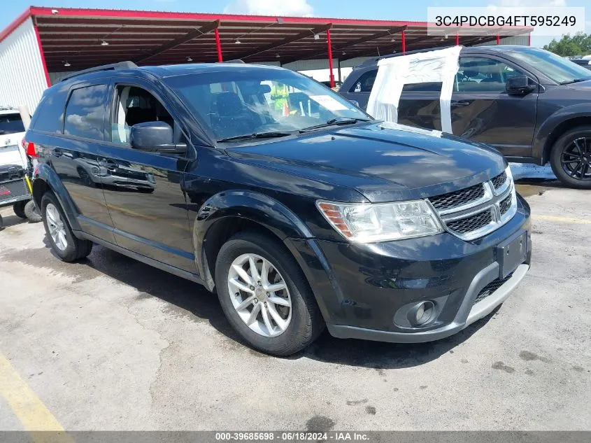 2015 Dodge Journey Sxt VIN: 3C4PDCBG4FT595249 Lot: 39685698