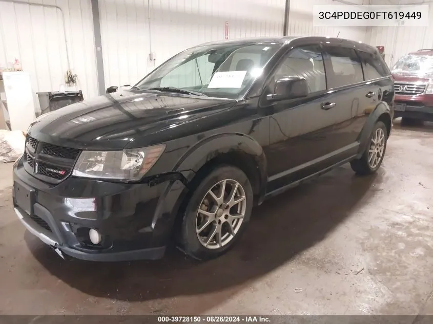 2015 Dodge Journey R/T VIN: 3C4PDDEG0FT619449 Lot: 39728150