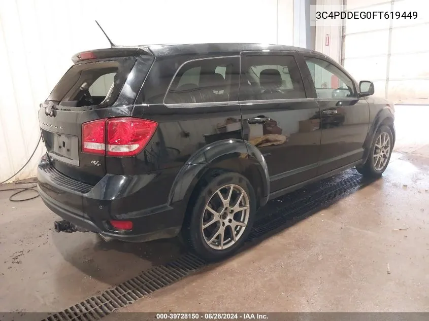 2015 Dodge Journey R/T VIN: 3C4PDDEG0FT619449 Lot: 39728150