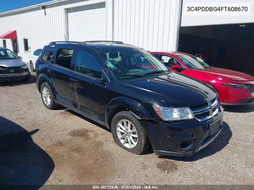 2015 Dodge Journey Sxt VIN: 3C4PDDBG4FT608670 Lot: 39772539