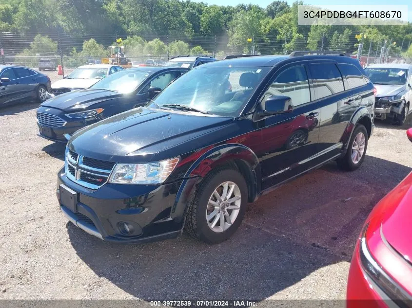 2015 Dodge Journey Sxt VIN: 3C4PDDBG4FT608670 Lot: 39772539