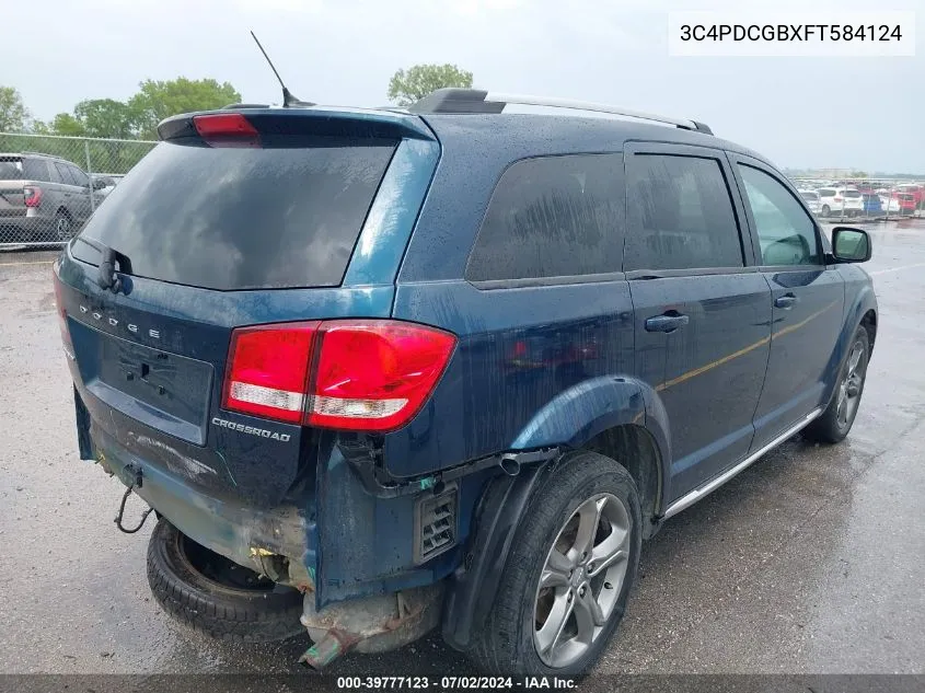 2015 Dodge Journey Crossroad VIN: 3C4PDCGBXFT584124 Lot: 39777123