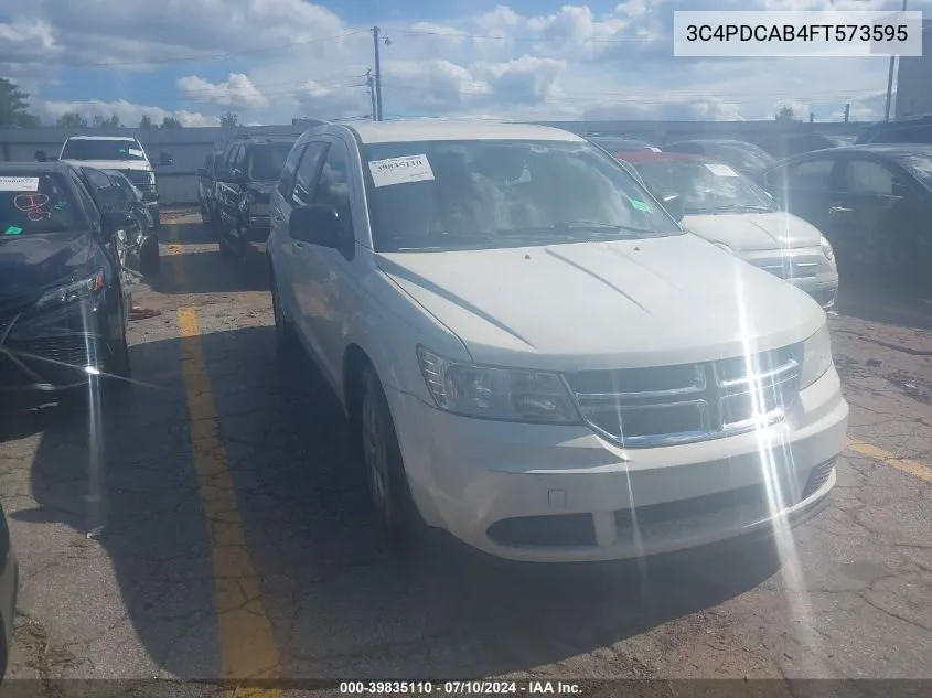 2015 Dodge Journey American Value Pkg VIN: 3C4PDCAB4FT573595 Lot: 39835110