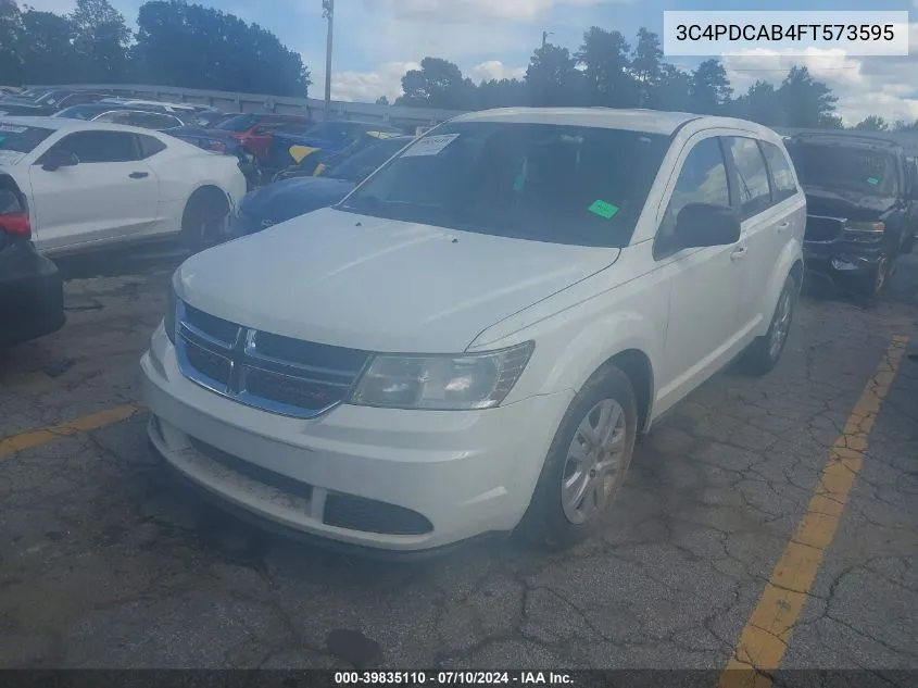 2015 Dodge Journey American Value Pkg VIN: 3C4PDCAB4FT573595 Lot: 39835110