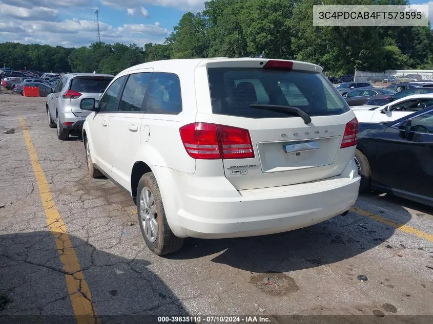 2015 Dodge Journey American Value Pkg VIN: 3C4PDCAB4FT573595 Lot: 39835110