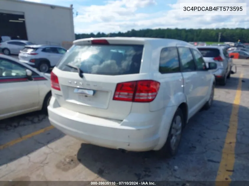 2015 Dodge Journey American Value Pkg VIN: 3C4PDCAB4FT573595 Lot: 39835110