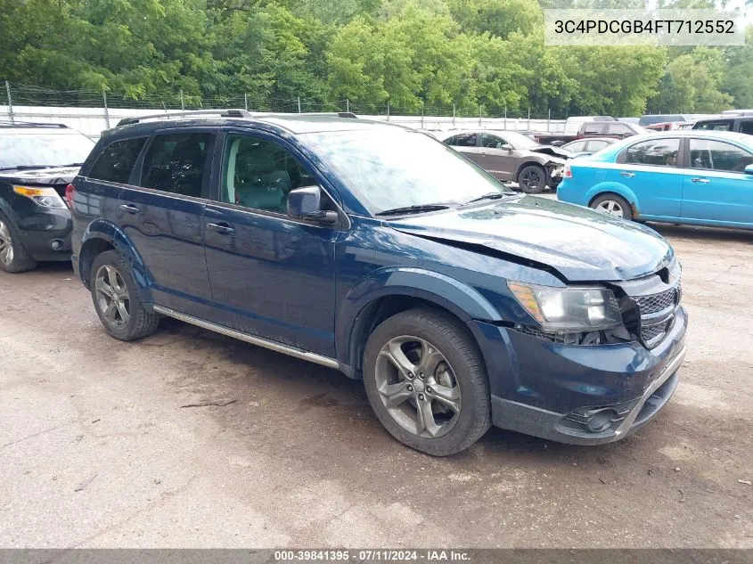 2015 Dodge Journey Crossroad VIN: 3C4PDCGB4FT712552 Lot: 39841395