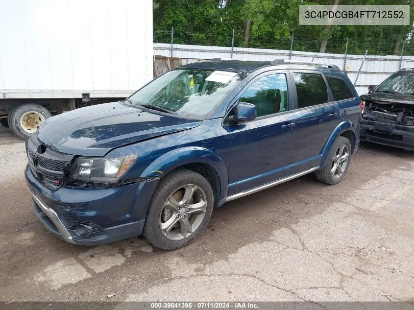 2015 Dodge Journey Crossroad VIN: 3C4PDCGB4FT712552 Lot: 39841395