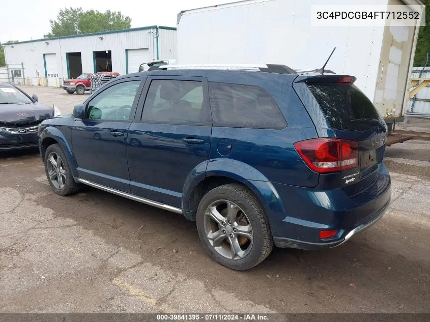 2015 Dodge Journey Crossroad VIN: 3C4PDCGB4FT712552 Lot: 39841395