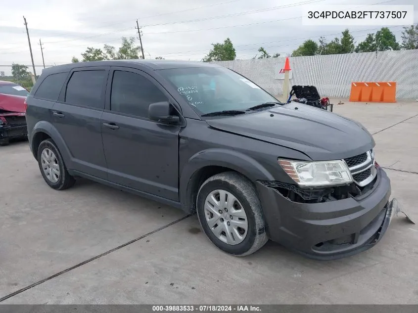 2015 Dodge Journey American Value Pkg VIN: 3C4PDCAB2FT737507 Lot: 39883533