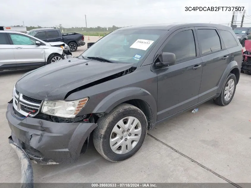 2015 Dodge Journey American Value Pkg VIN: 3C4PDCAB2FT737507 Lot: 39883533