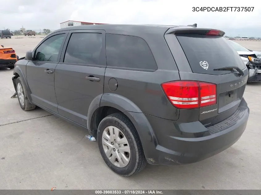 2015 Dodge Journey American Value Pkg VIN: 3C4PDCAB2FT737507 Lot: 39883533