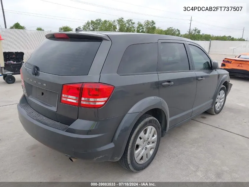 2015 Dodge Journey American Value Pkg VIN: 3C4PDCAB2FT737507 Lot: 39883533