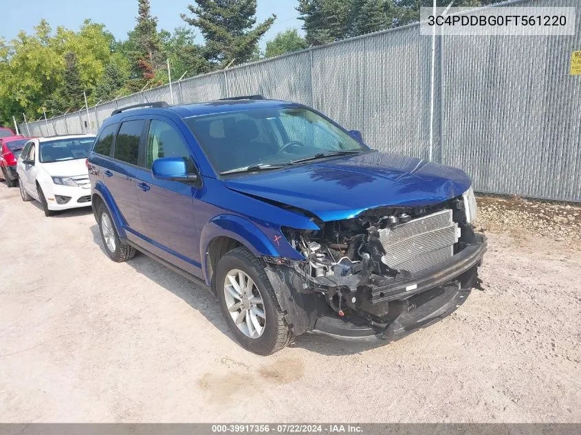 2015 Dodge Journey Sxt VIN: 3C4PDDBG0FT561220 Lot: 39917356