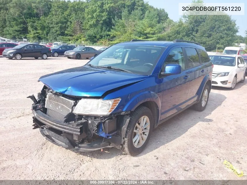 2015 Dodge Journey Sxt VIN: 3C4PDDBG0FT561220 Lot: 39917356