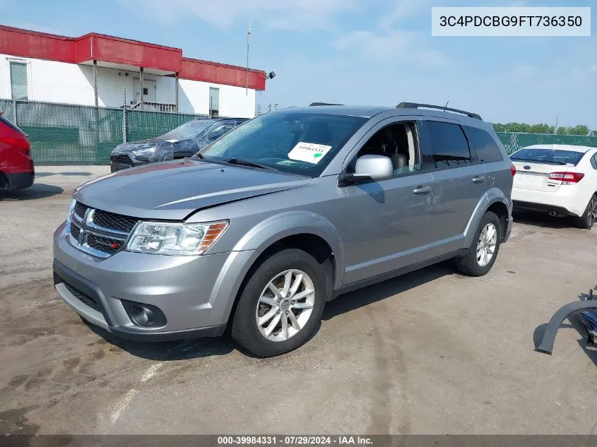 2015 Dodge Journey Sxt VIN: 3C4PDCBG9FT736350 Lot: 39984331