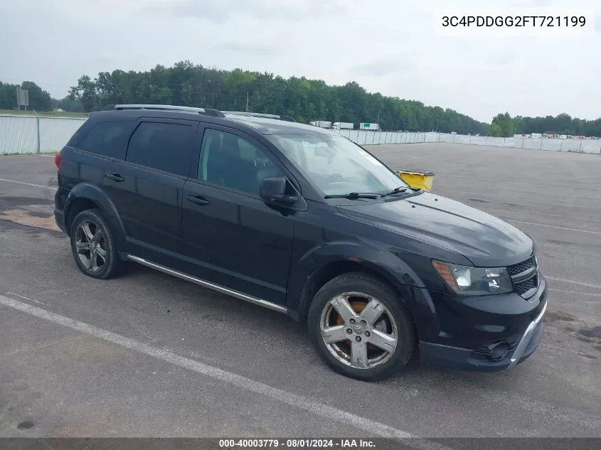 2015 Dodge Journey Crossroad VIN: 3C4PDDGG2FT721199 Lot: 40003779