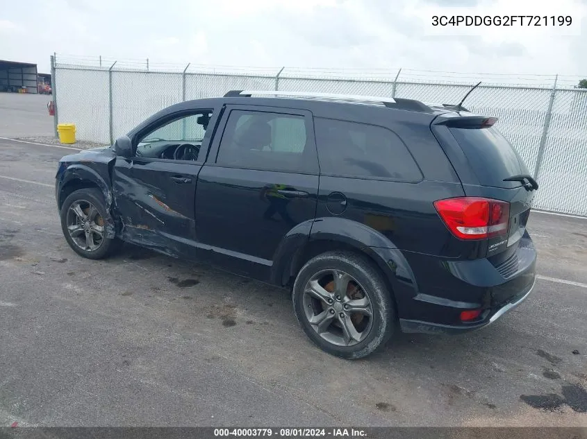 2015 Dodge Journey Crossroad VIN: 3C4PDDGG2FT721199 Lot: 40003779