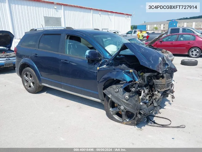 2015 Dodge Journey Crossroad VIN: 3C4PDCGBXFT727914 Lot: 40015496