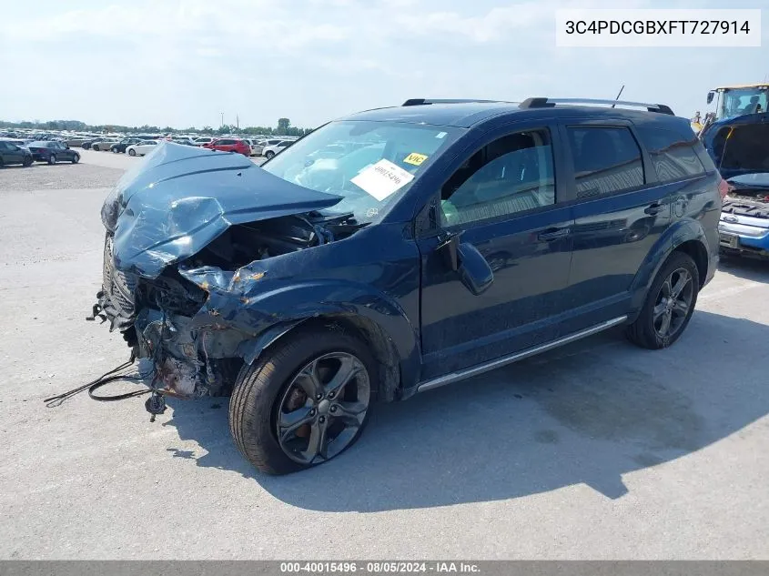 2015 Dodge Journey Crossroad VIN: 3C4PDCGBXFT727914 Lot: 40015496