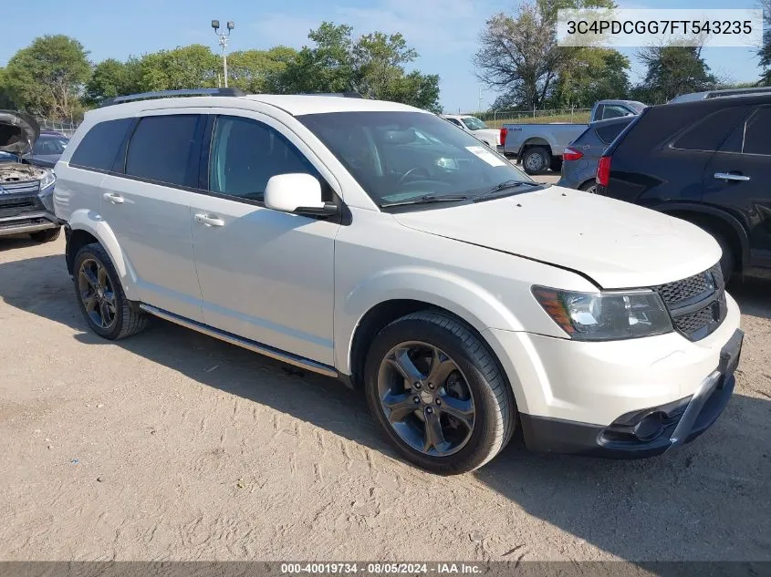 2015 Dodge Journey Crossroad VIN: 3C4PDCGG7FT543235 Lot: 40019734