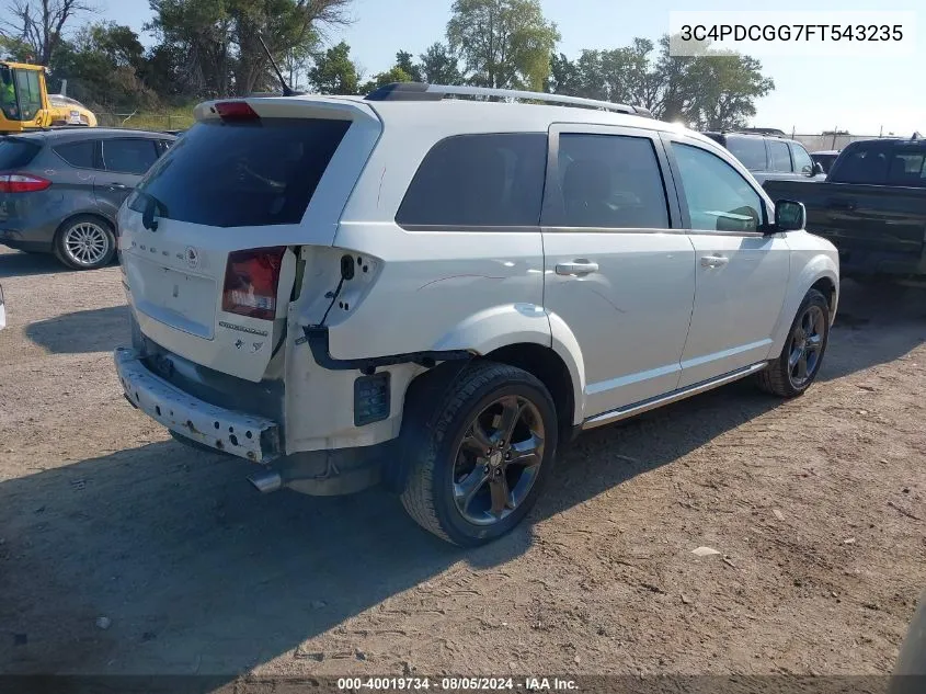 2015 Dodge Journey Crossroad VIN: 3C4PDCGG7FT543235 Lot: 40019734