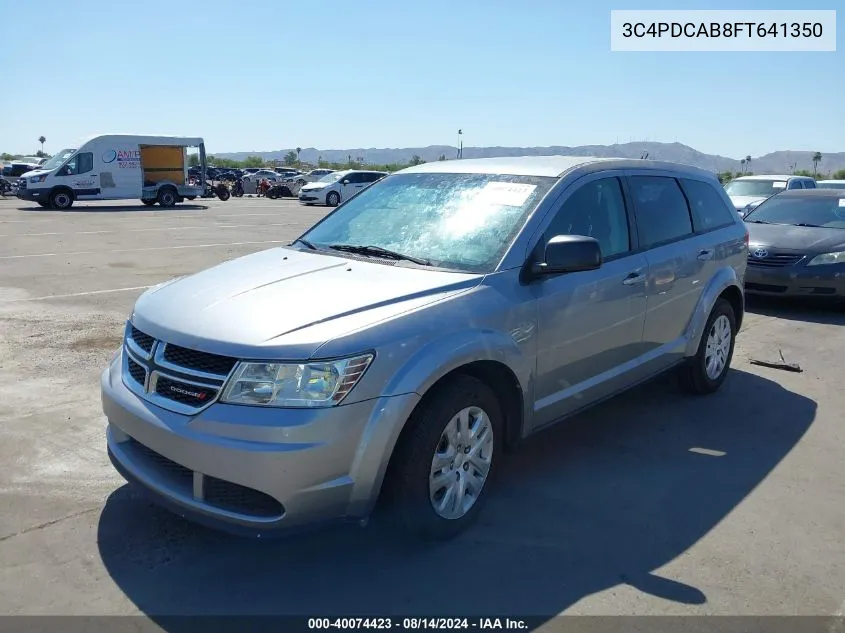 2015 Dodge Journey American Value Pkg VIN: 3C4PDCAB8FT641350 Lot: 40074423