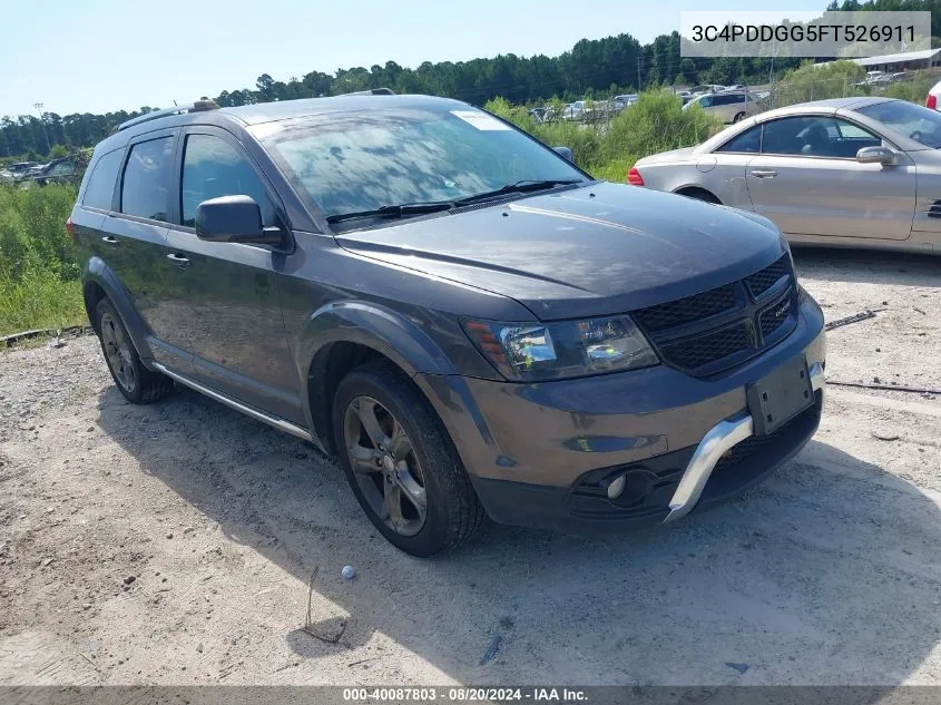 2015 Dodge Journey Crossroad VIN: 3C4PDDGG5FT526911 Lot: 40087803