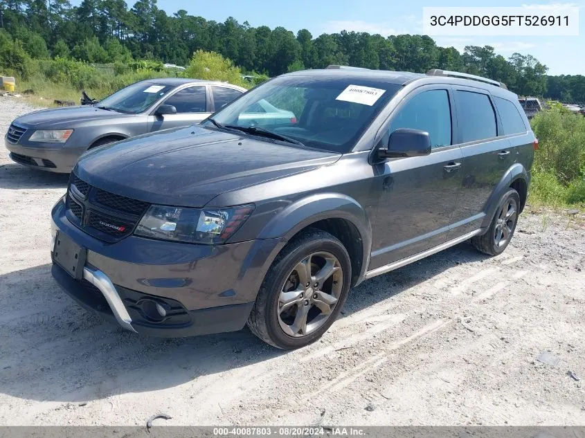 2015 Dodge Journey Crossroad VIN: 3C4PDDGG5FT526911 Lot: 40087803